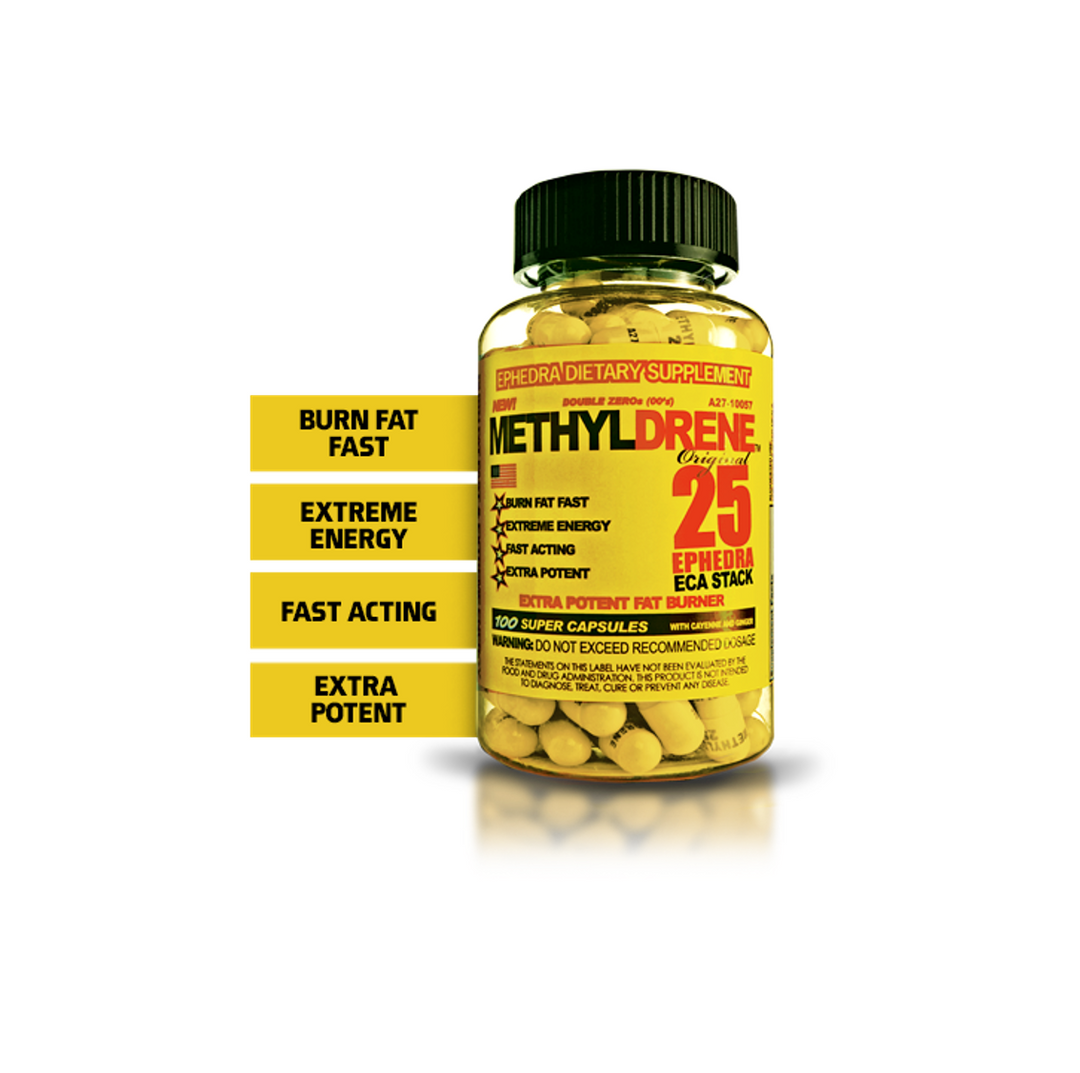 Cloma Methyldrene-25 Orig ECA Yellow (100 caps)