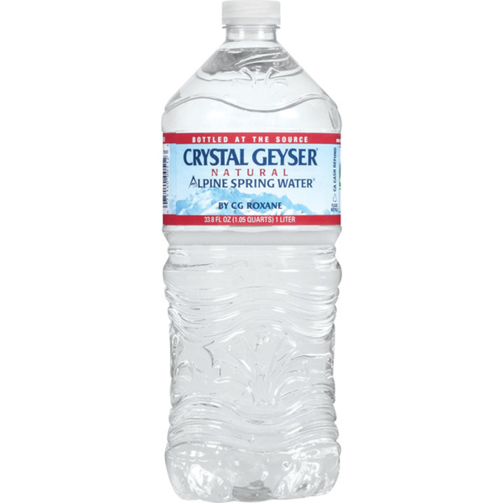 RTD: Water: Crystal Geyser: 1 liter Reg (15pk)