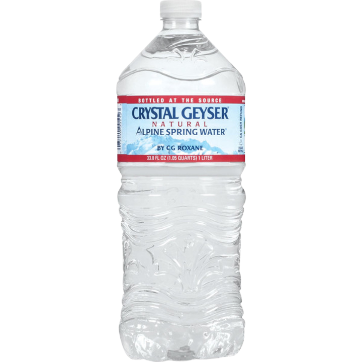 RTD: Water: Crystal Geyser: 1 liter Reg (15pk)