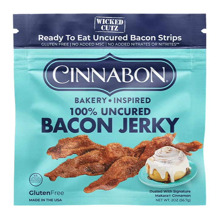 Wicked Cutz: Bacon Jerky: Cinnabon (10pk)