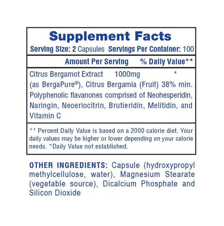 Hi-Tech: Citrus Bergamot Extract (100 cap)