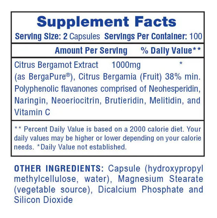 Hi-Tech: Citrus Bergamot Extract (100 cap)