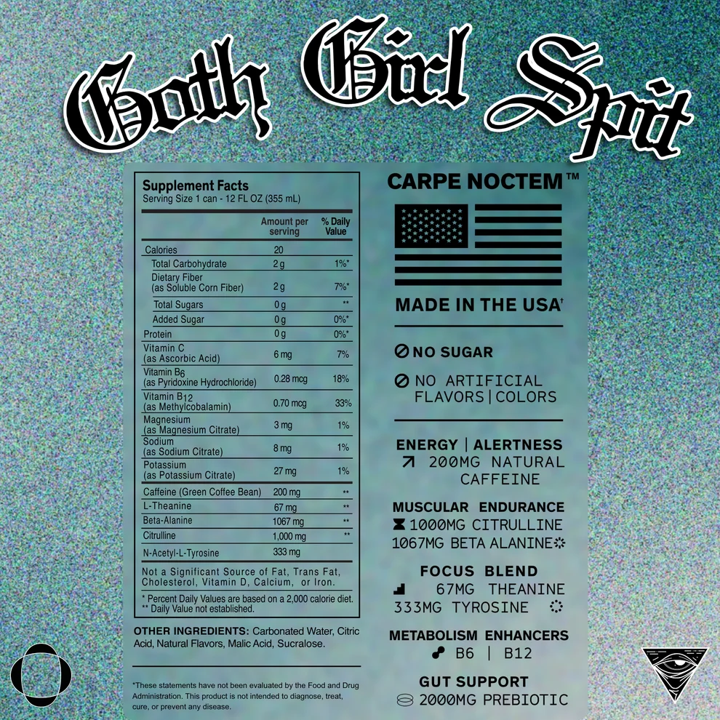 RTD: Echelon Energy: Goth Girl Spit LTO (12/12oz)