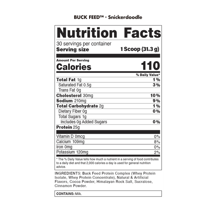 Bucked Up: Buck Feed Protein: 2.2lb
