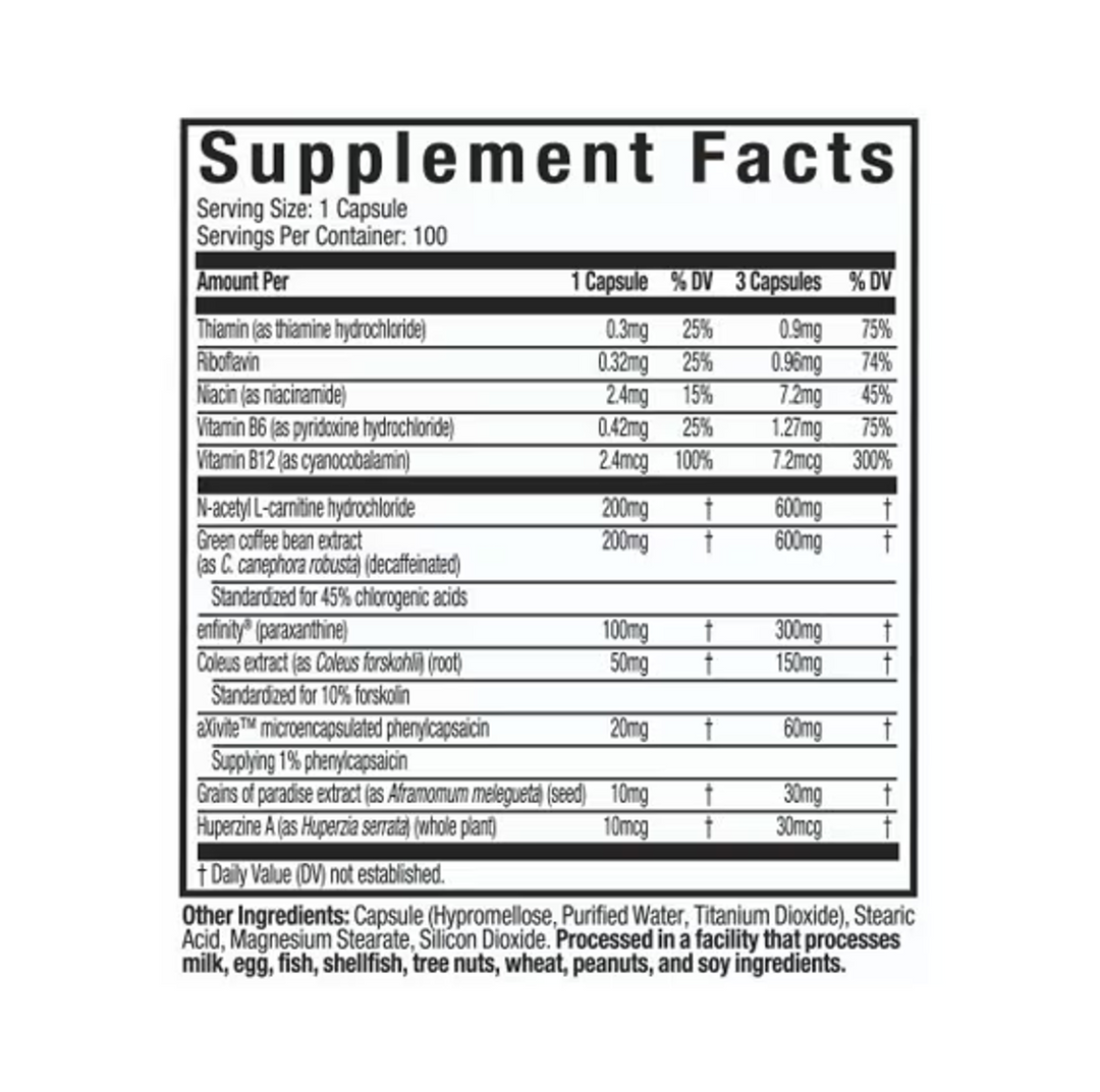 Muscletech: Burn IQ Smart Thermo Pill (100 caps)