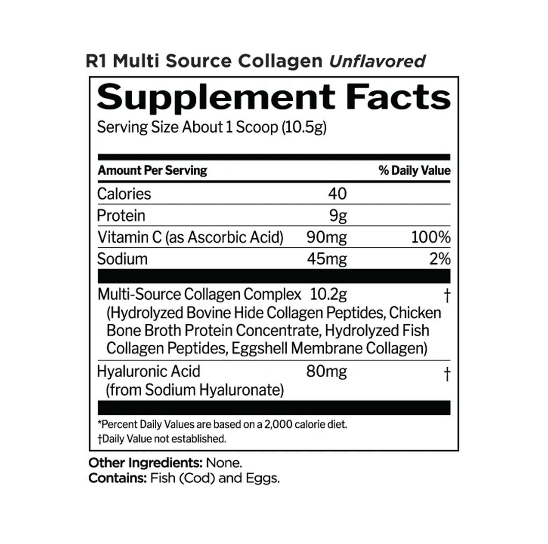 Rule One: R1 Collagen Multi Source: Unflavored (306g)