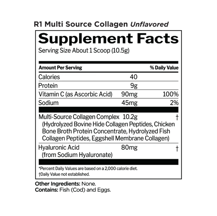 Rule One: R1 Collagen Multi Source: Unflavored (306g)