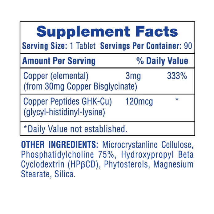 Hi-Tech: Copper Peptides (90 tabs)