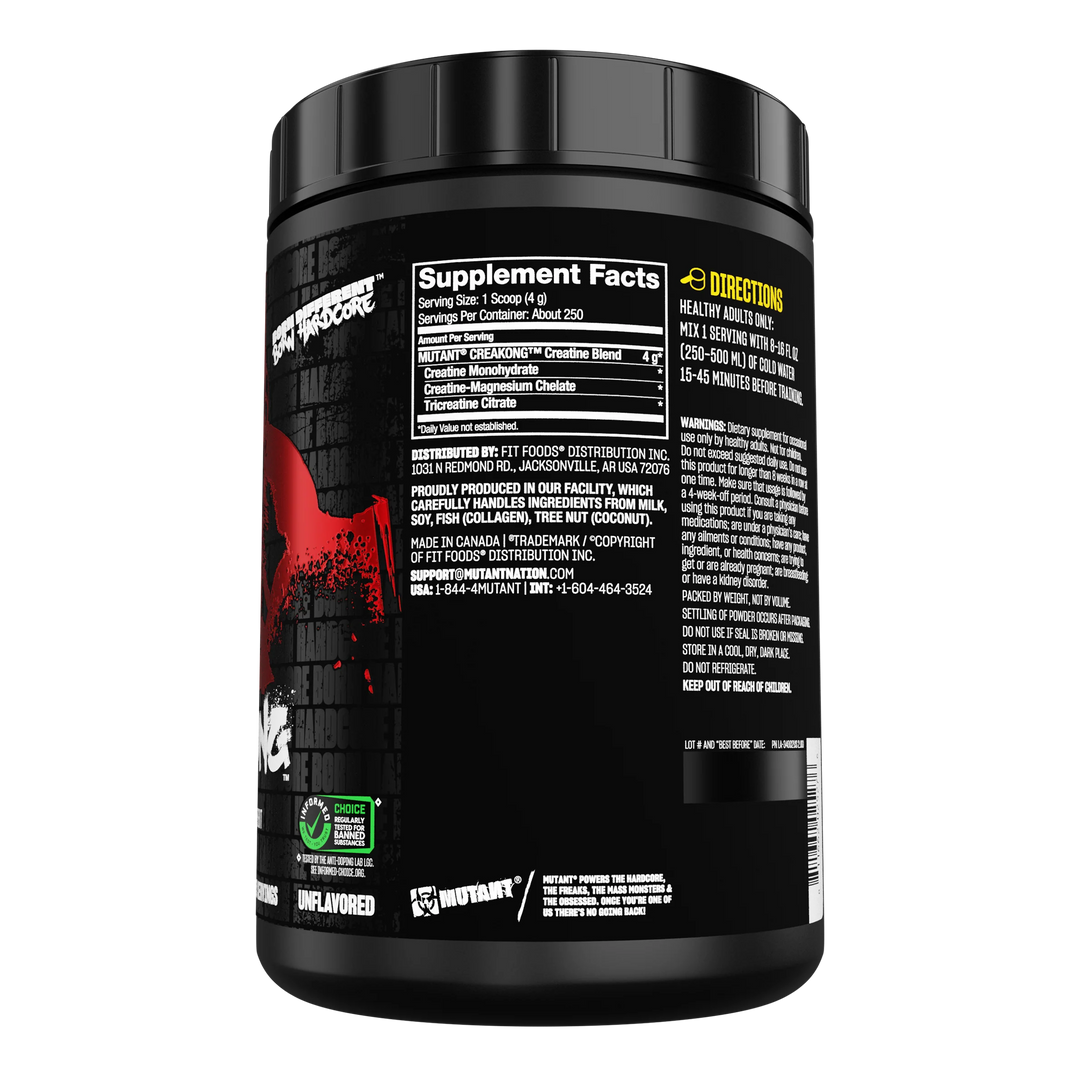 Mutant: CREAKONG (300g &amp; 1kg) - Advanced Creatine Formula