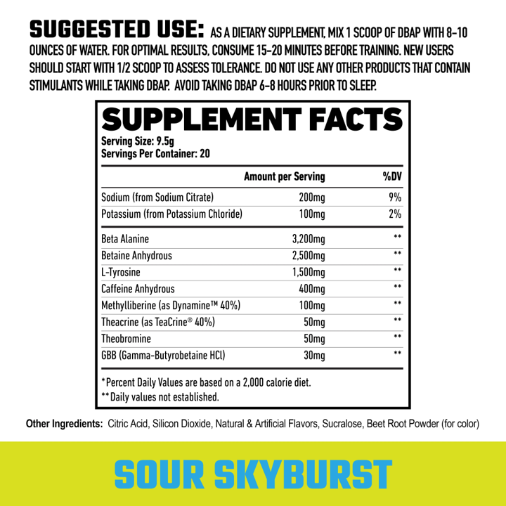 Axe Sledge: DBAP Preworkout (244g)