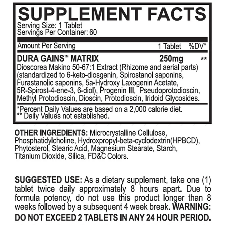 Black Magic: Dura Gains (60 tablets)