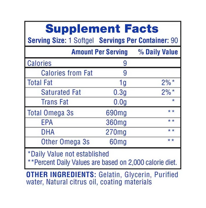 Hi-Tech: Fish Oil (90 softgels)