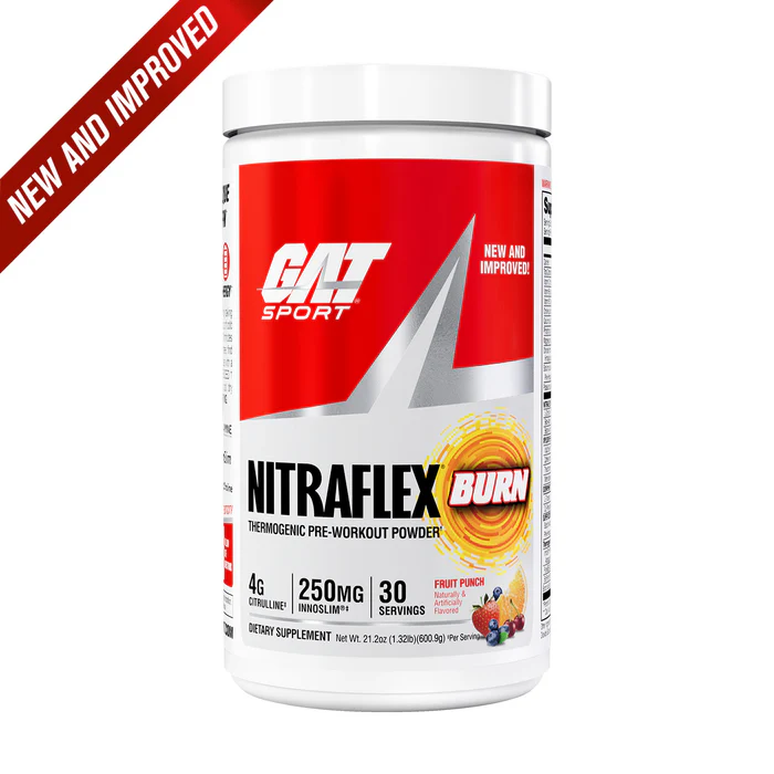 GAT: Nitraflex Burn: Fruit Punch (600g) - Enhanced Formula