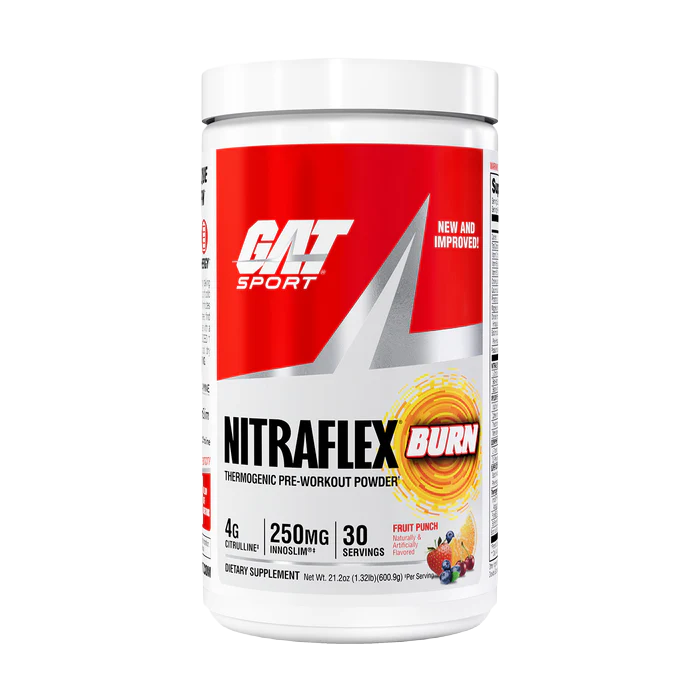 GAT: Nitraflex Burn: Fruit Punch (600g) - Enhanced Formula