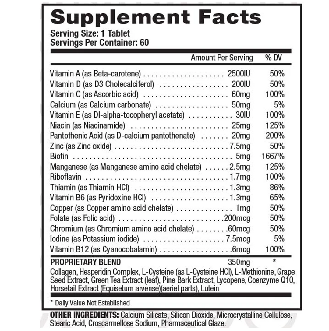 Top Secret: Hair Skin & Nails (60 tabs)