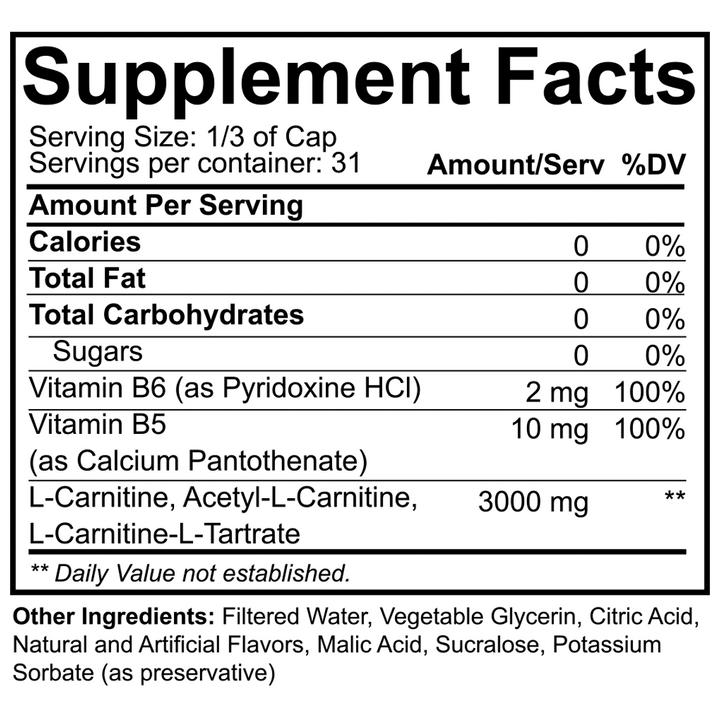 Nutrakey: L-Carnitine 3000 (16oz)