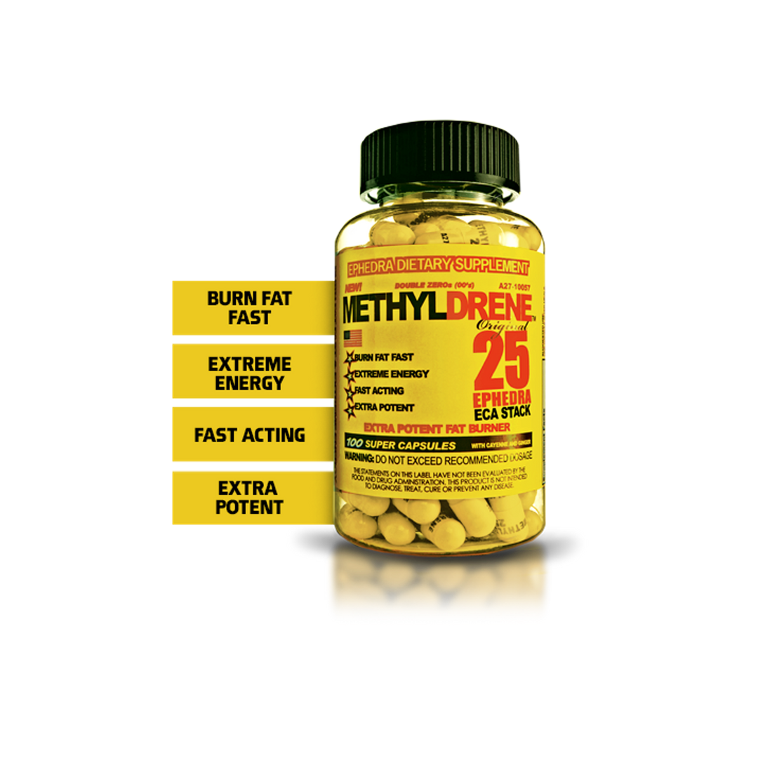 Cloma Methyldrene-25 Orig ECA Yellow (100 caps)