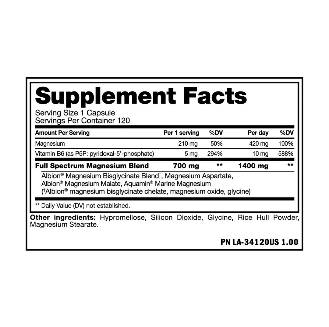 Mutant: Muscle Mag (Magnesium 120 caps)