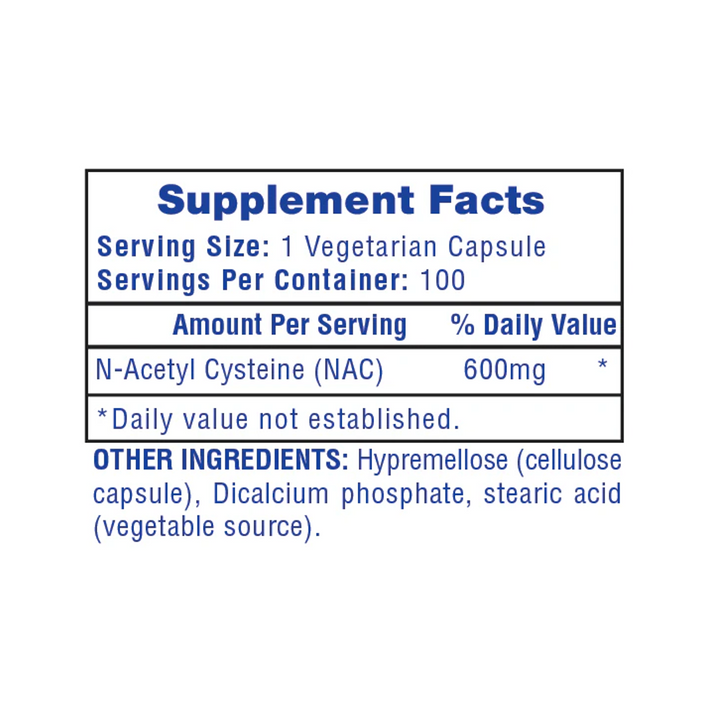 Hi-Tech: NAC - N-Acetyl Cysteine (100 caps)