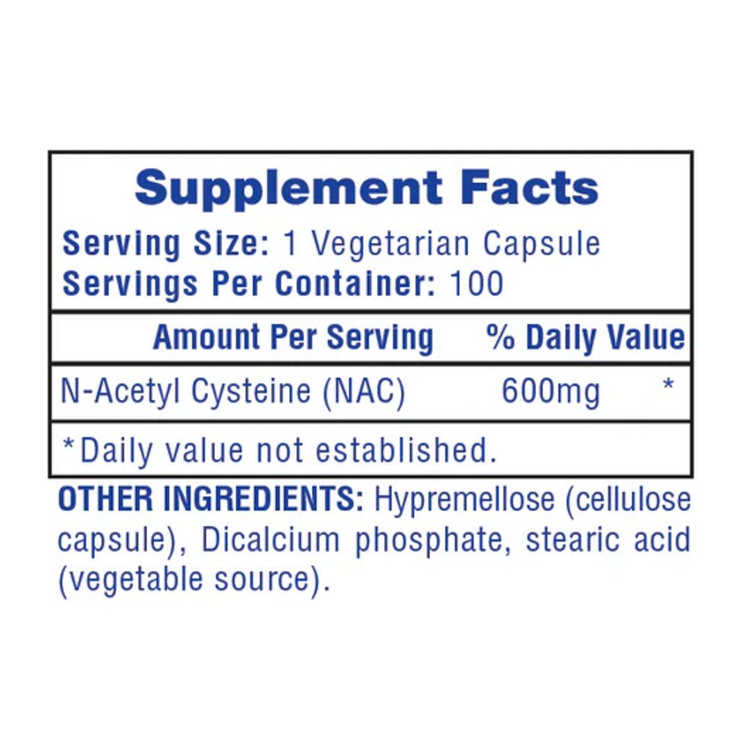 Hi-Tech: NAC - N-Acetyl Cysteine (100 caps)