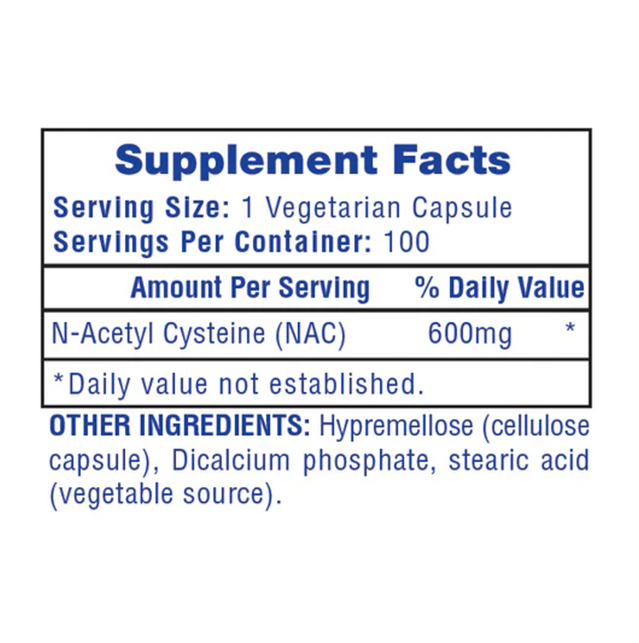 Hi-Tech: NAC - N-Acetyl Cysteine (100 caps)