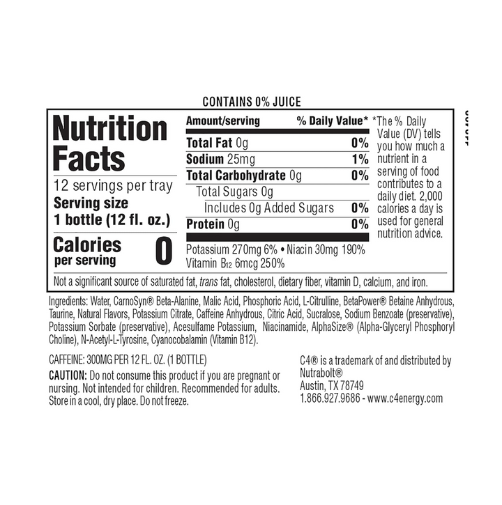 Cellucor C4 Ultimate On The Go (12pk/12oz)