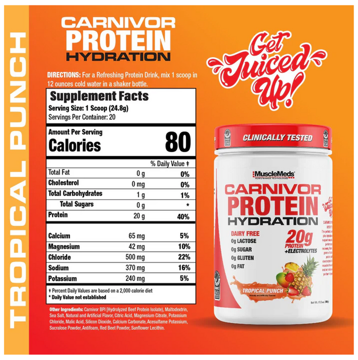 MuscleMeds: Carnivor Protein Hydration: 1.7lb