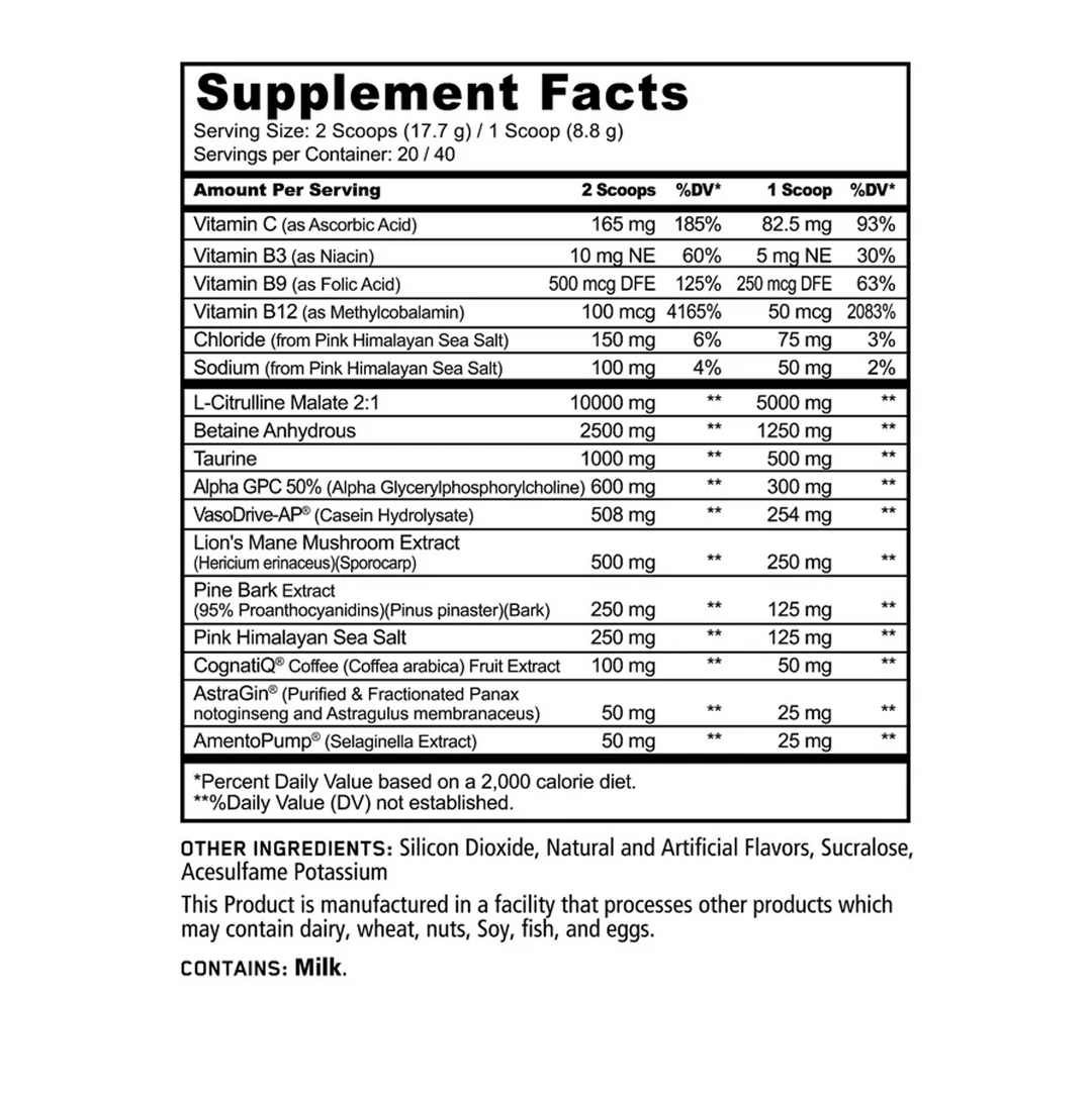 Panda Supp: Pump Stim-Free Pre (350g)