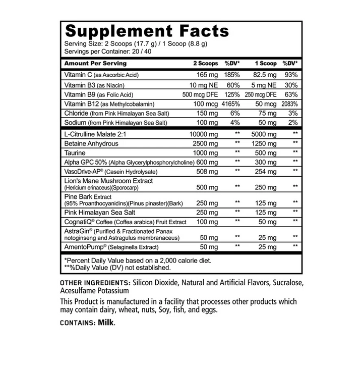 Panda Supp: Pump Stim-Free Pre (350g)