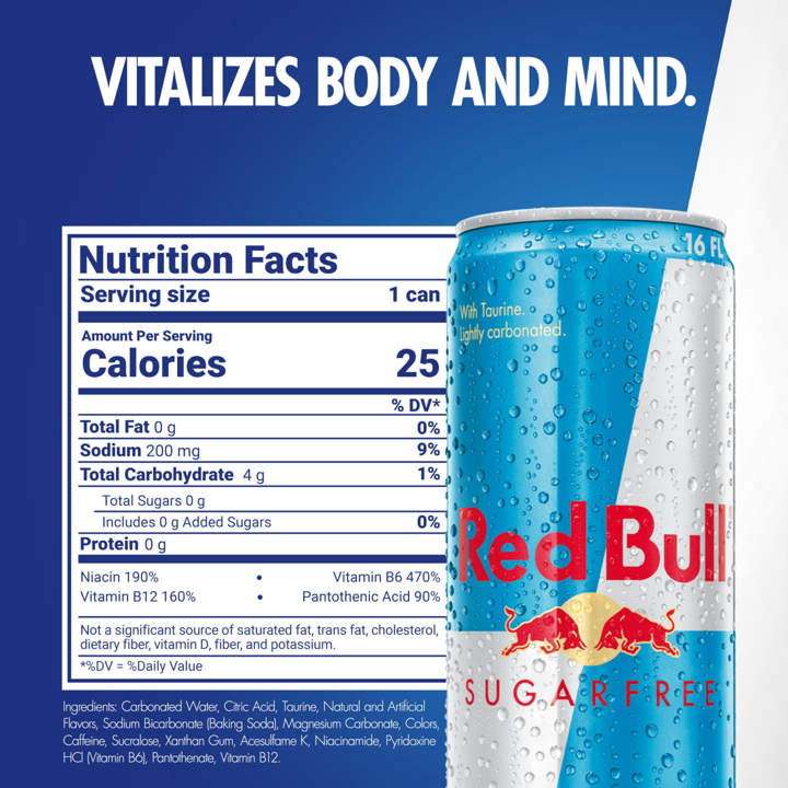 RTD: Red Bull: Sugar Free 12oz (24pk)