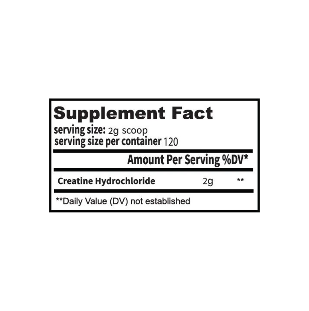 Gym Molly: Creatine HCL King Size (240g)
