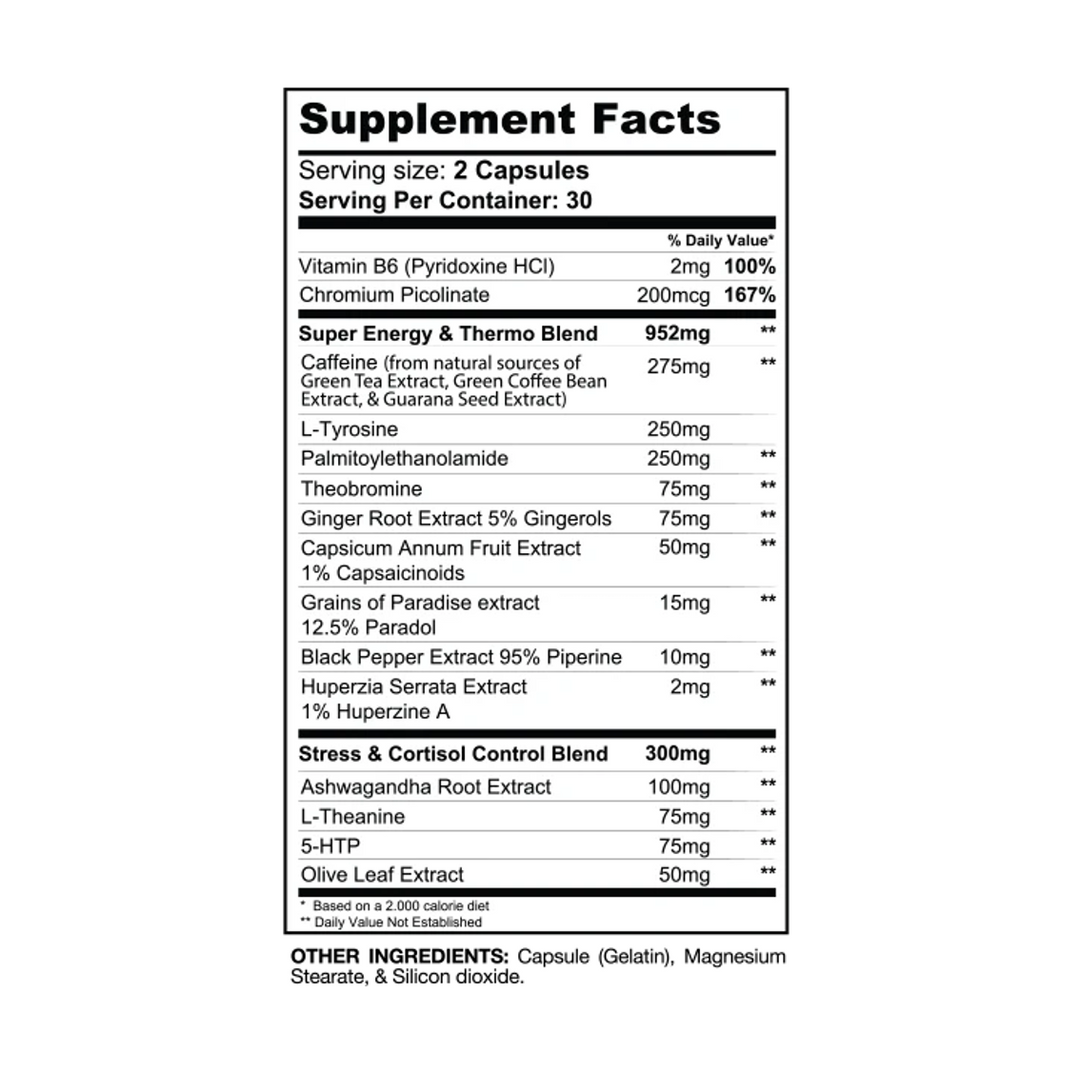Gaspari: DTN8 Extreme Fat Burner  (60 caps)
