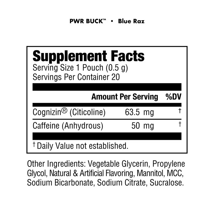 DAS Labs: PWR Buck: Energy Pouches (5pk)