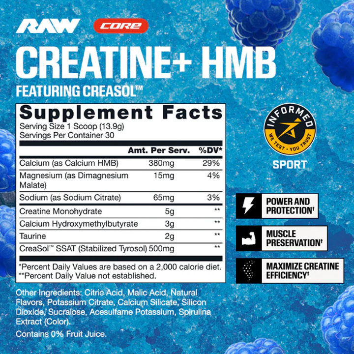 RAW Nutrition: Creatine+HMB (500g)