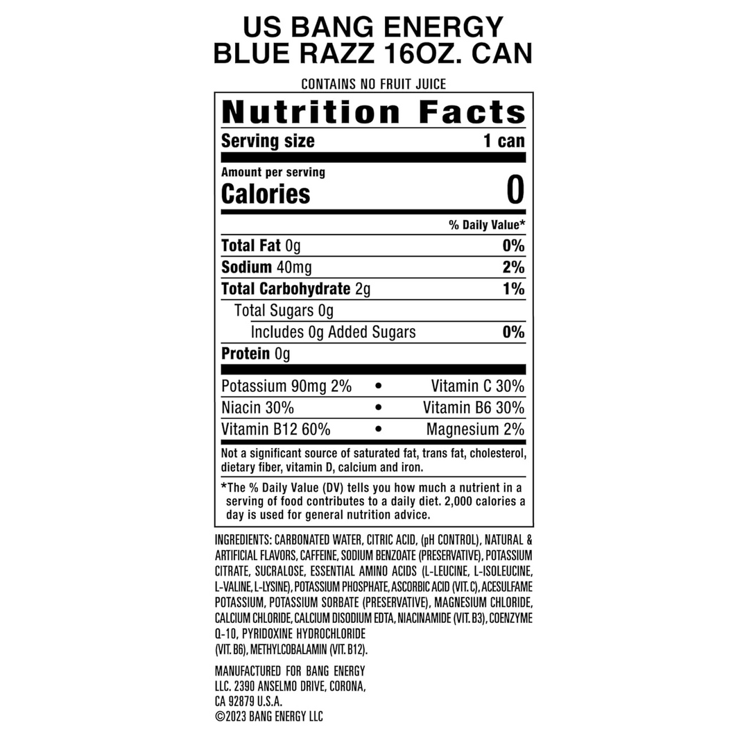 Bang Energy (12pk/16oz)