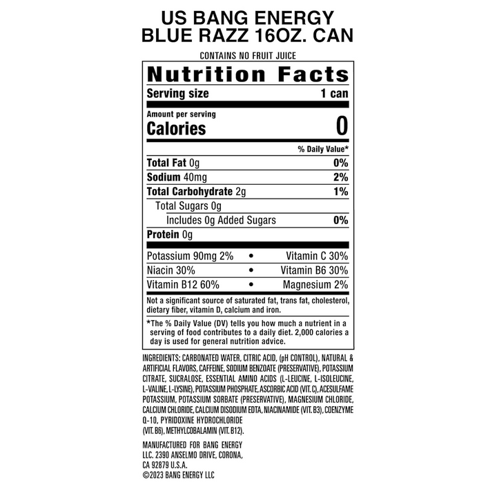 Bang Energy (12pk/16oz)