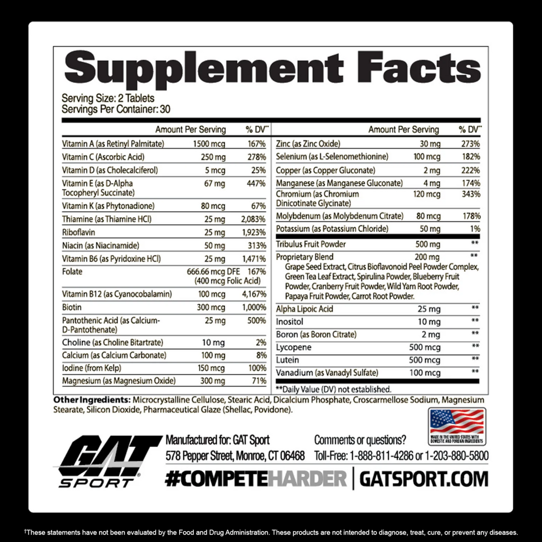 GAT: Multi Vitamins + Test