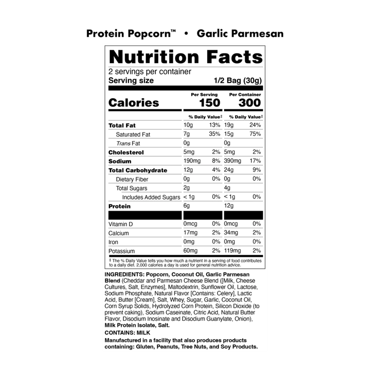 Snacks: Bucked Up Protein Popcorn (1 bag)