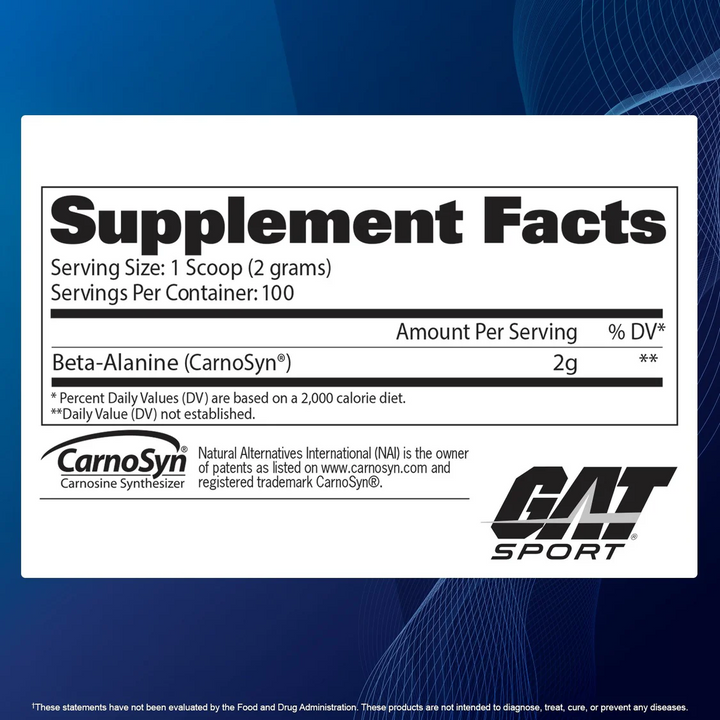 GAT: Beta Alanine Powder (200g)