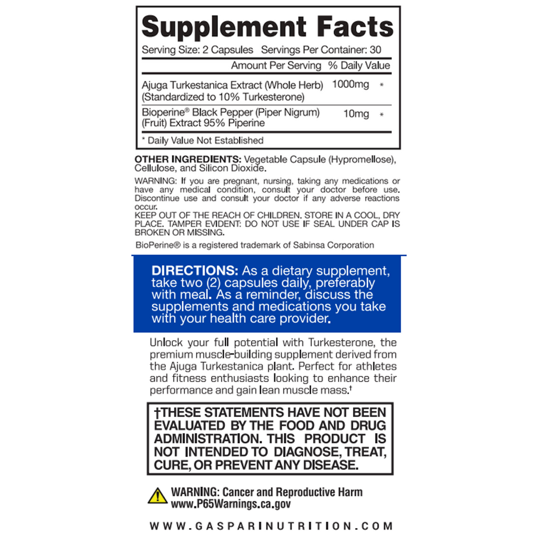 Gaspari: Turkesterone (60 caps)
