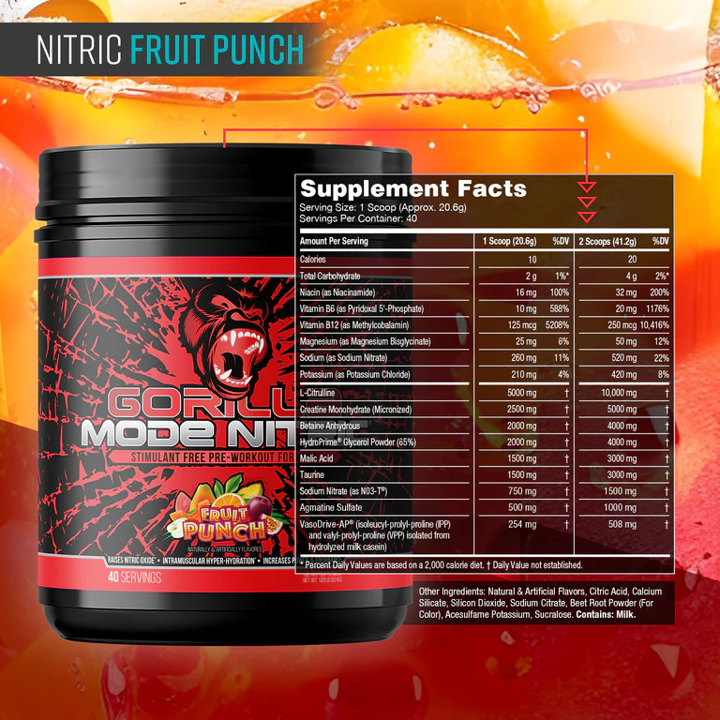 Gorilla Mind: Gorilla Mode Nitric (700g)