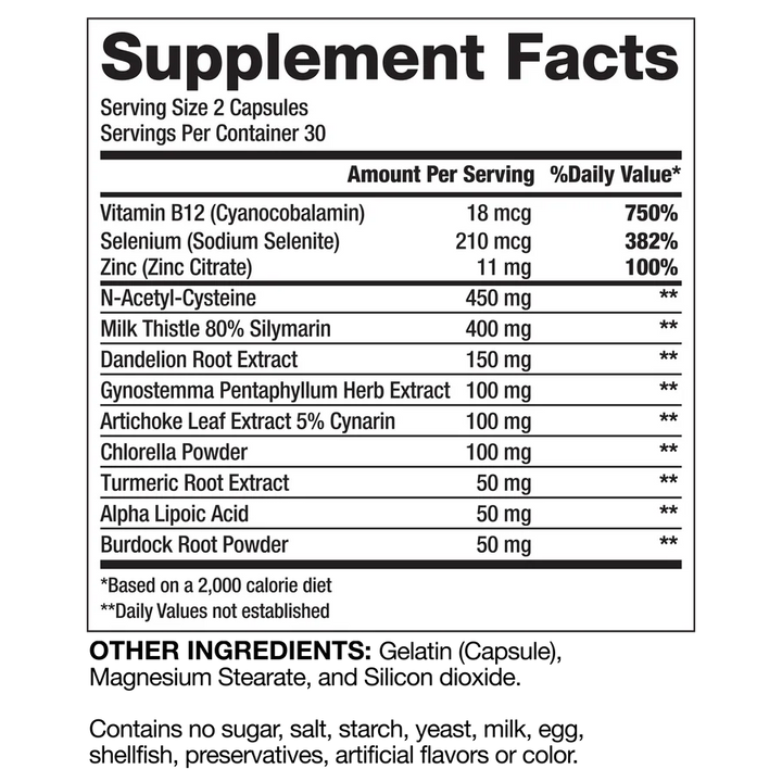 Gaspari: Proven Liver Detox (60 caps)