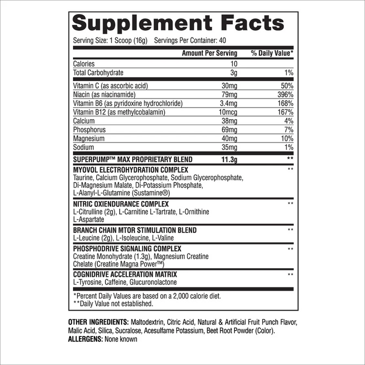 Gaspari: Superpump Max 1.41lb