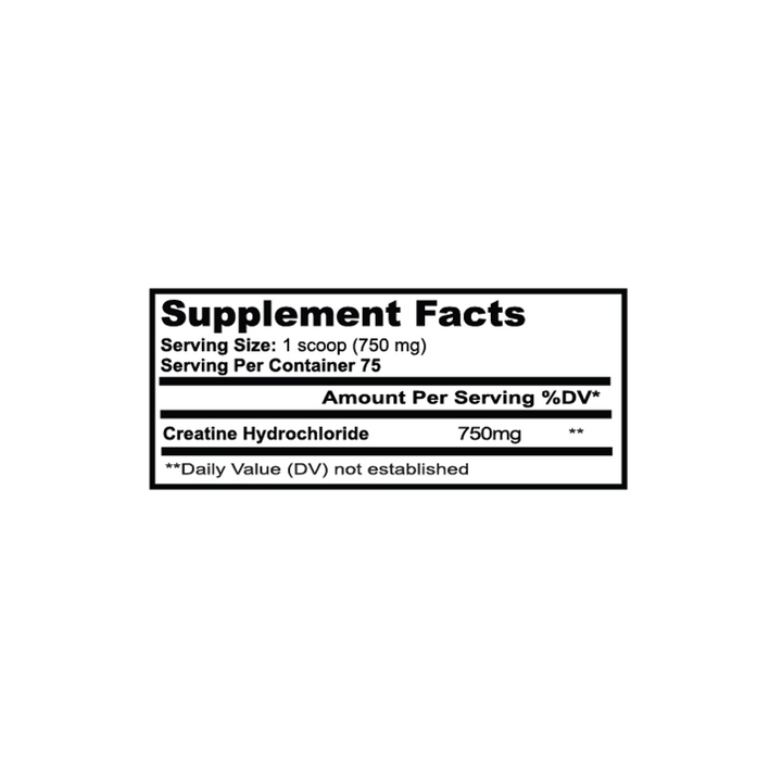 Gym Molly: Creatine HCL (57g)