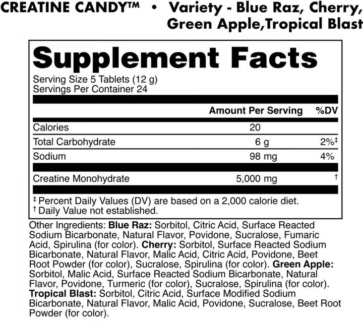 DAS Labs: Creatine Candy (120 tabs)