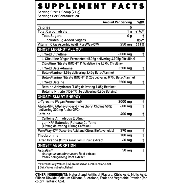 Ghost: Legend All Out (15.5oz)