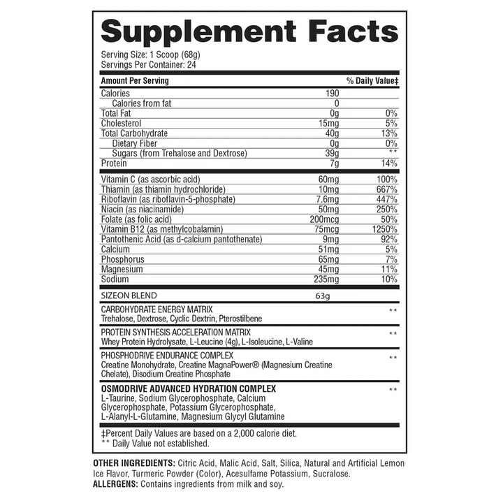 Gaspari: Size On  (3.5lb)