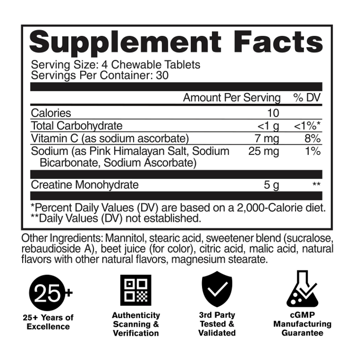 GAT: Creatine Chews (120 tabs)