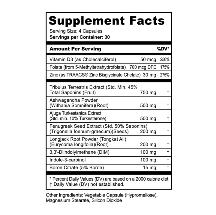 Panda Supp:Testosterone Booster (120 caps)