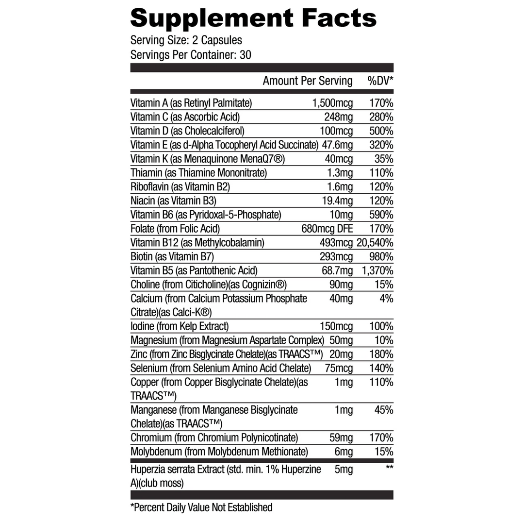Ryse: Vitafocus Multivitamin (60 caps)